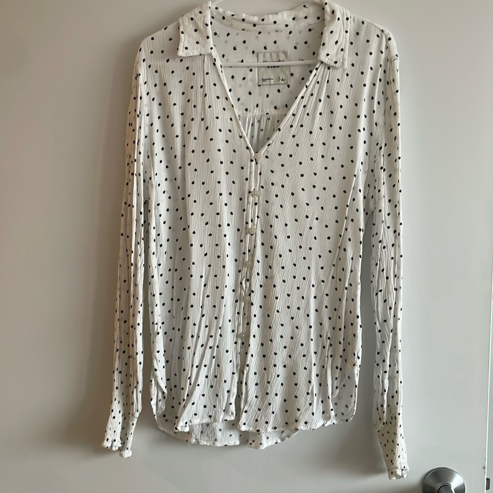 Abercrombie Polka Dot Button Down